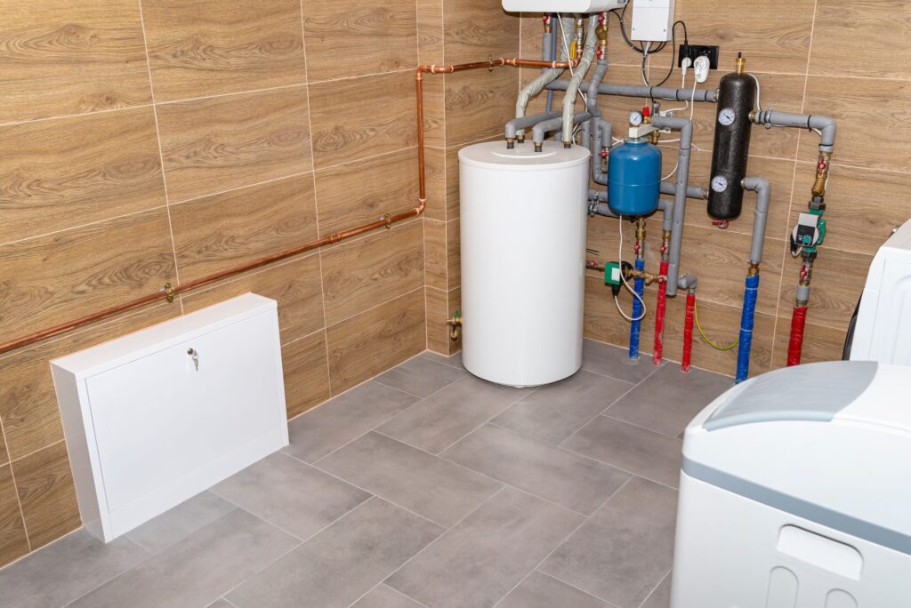 Residential water heater and plumbing system installed in Brandon